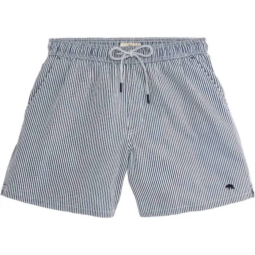 NEW ONWARD RESERVE men's micro twill seersucker swim in naval academy